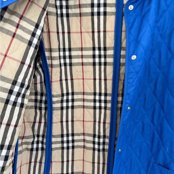 Burberry Royal Blue Quilted with snaps. Great used condition - Picture 3 of 5